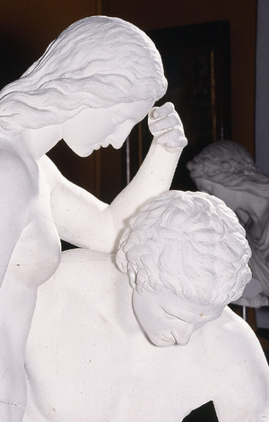 J.A. Jerichau (1816-1883): Adam og Eva efter syndefaldet. 1847-1849
