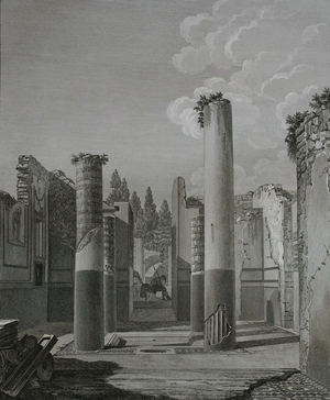 Pompejis ruiner. Udsigt til Pansa-huset