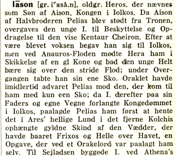 "Iason", Salomonsens Konversations Leksikon