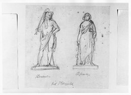 Skitsetegning til Herkules og Æskulap, C 1123