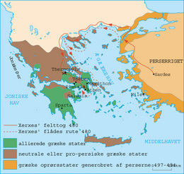 Kort over antikkens Grækenland